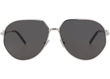 Мужские солнцезащитные очки Dior DM40026U-61-16A, авиатор, палладий, дымчатые