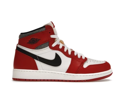 Детские кроссовки Jordan 1 OG Chicago, красно-черно-белые