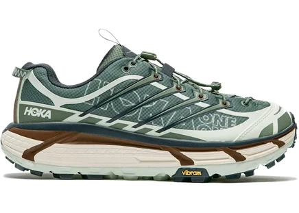 Кроссовки Hoka One One Mafate Three2, зелено-синие