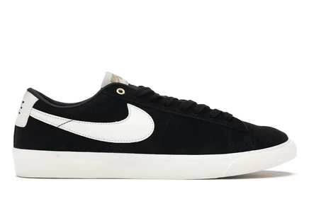 Мужские кроссовки Nike SB Blazer Low GT, черно-молочные