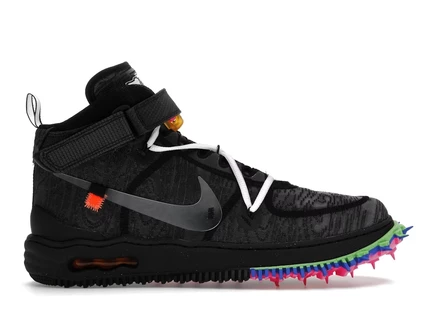 Мужские кроссовки Nike Air Force 1 Mid Off-White, черные