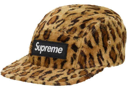 Кепка Supreme GOODENOUGH Camp из вискозы, леопардовая