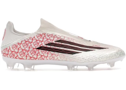 Бутсы Adidas F50 League Laceless, бело-черно-красные