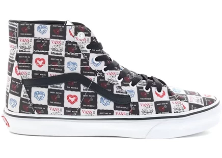 Кеды Vans Sk8-Hi Tapered Love Letters, черно-белые
