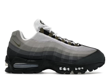Женские кроссовки Nike Air Max 95, черно-белые/оливковые
