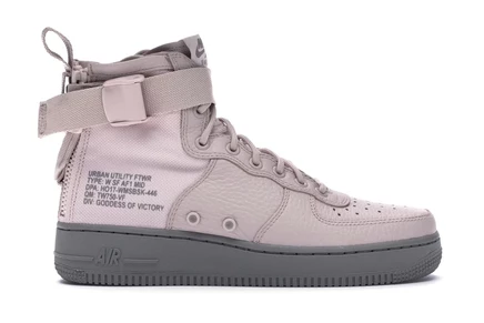 Женские кроссовки nike sf air force 1 mid, пыльно-красные