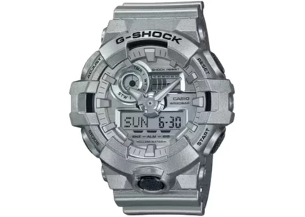 Мужские часы Casio GA-700FF-8 аналогово-цифровые, корпус 58 мм, ремешок смолы