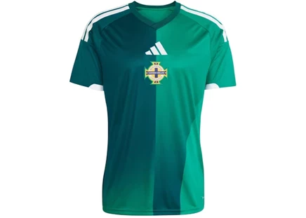 Мужская футболка Adidas Northern Ireland 2026, зелёно-белая