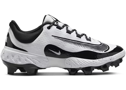 Мужские кроссовки Nike Alpha Huarache Elite 4, бело-черные