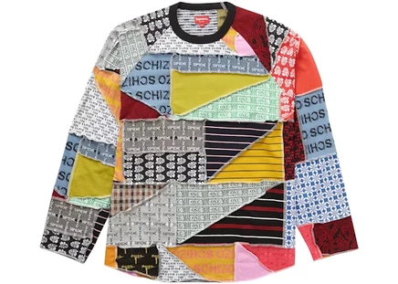 Мужской лонгслив Supreme Patchwork Jacquard, мультиколор