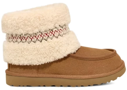Женские угги UGG Mini Heritage Braid, коричневые