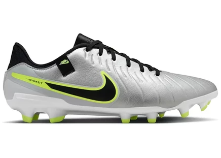 Мужские бутсы nike tiempo legend 10 mg, серебристо-черные