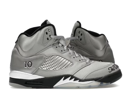 Женские кроссовки Jordan 5 Retro Wings (2025), серо-черные