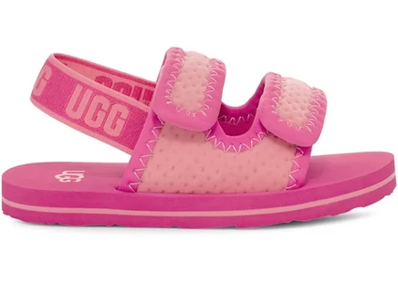 Детские босоножки Ugg Lennon для малышей, цвет сугилит/клубничный