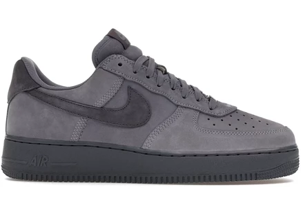 Кроссовки Nike Air Force 1 Low QS Badgeless, сине-серые