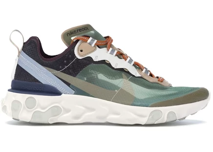 Мужские кроссовки Nike React Element 87, зелёно-белые