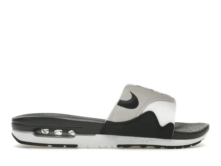 Мужские сандалии Nike Air Max 1 Slide, бело-черные