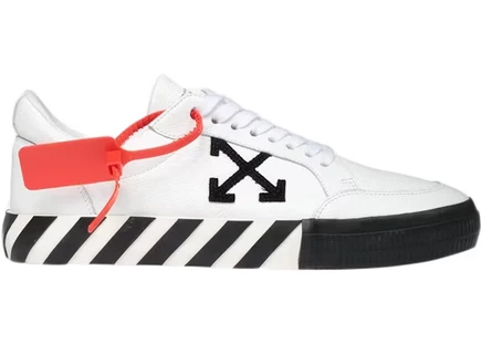 Мужские кроссовки Off-White Vulc Low, бело-черные