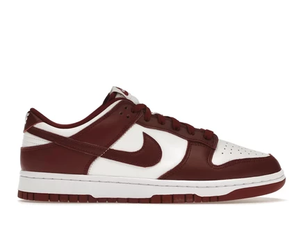 Мужские кроссовки Nike Dunk Low Team Red, красно-белые