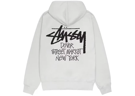 Stussy x Dover Street Market New York Hoodie Fog Grey fog grey