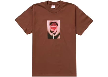 Мужская футболка Supreme Lollipop Tee, коричневая