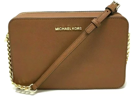 Сумка через плечо Michael Kors Jet Set East West Large, коричневая