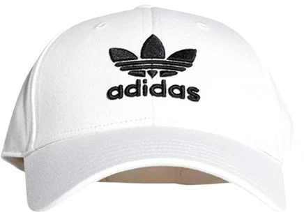 Унисекс бейсболка Adidas Classic Trefoil, белая