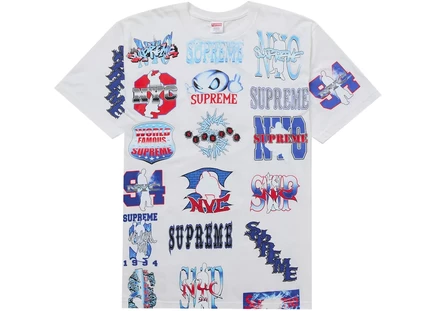 Supreme Flash Tee White white