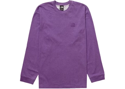 Мужской лонгслив Supreme x The North Face Pigment, фиолетовый