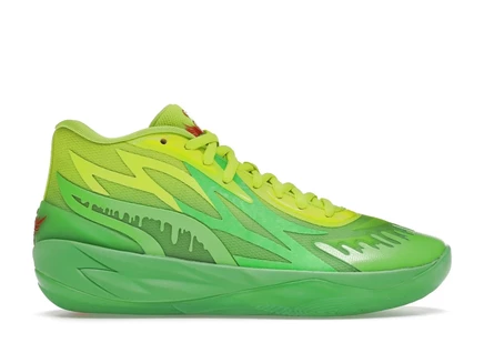 Мужские кроссовки Puma MB.02 LaMelo, флуоресцентно-зеленые