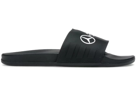 Унисекс шлепанцы Adidas Adilette Comfort Mercedes-AMG, черно-белые
