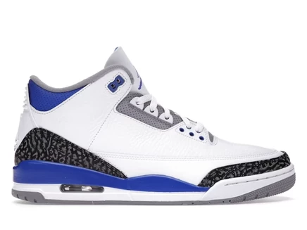 Кроссовки Jordan 3 Retro Racer Blue, многоцветные