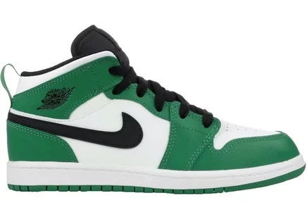 Детские кроссовки Jordan 1 Mid SE, сосново-зеленые