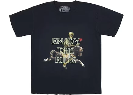 Мужская футболка Travis Scott Astroworld Enjoy The Ride, черная