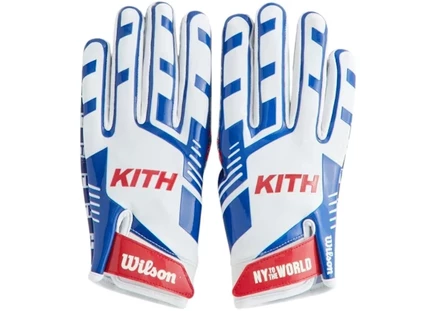 Унисекс перчатки KITH NFL Receiver, сине-белые