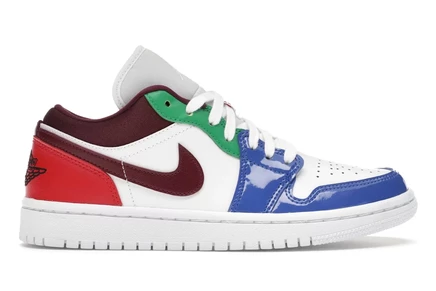 Женские кроссовки Jordan 1 Low Multi-Color, разноцветные