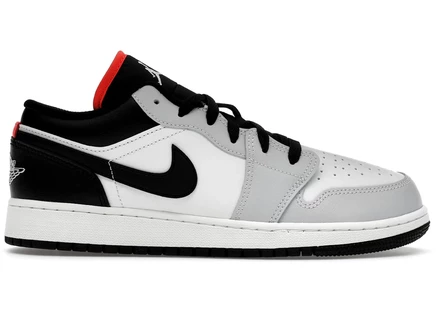 Детские кроссовки Jordan 1 Low, черно-бело-красные