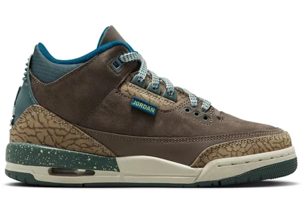 Детские кроссовки Jordan 3 Retro, оливково-серые
