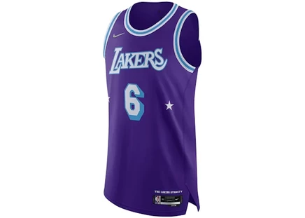 Мужская майка Nike LeBron James Lakers City Edition, фиолетовая