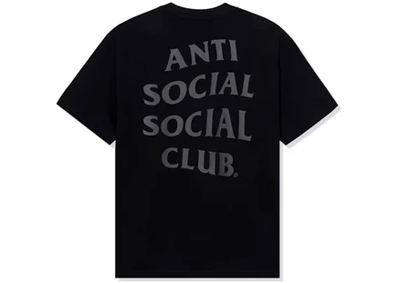Мужская футболка Anti Social Social Club Same But Different, плотная, черная