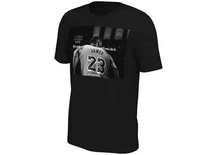 Мужская футболка Nike NBA L.A. Lakers LeBron James «Just Do It», черная