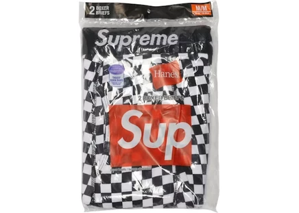 Мужские боксер‑брифы Supreme Hanes (2 шт.), клетчатые
