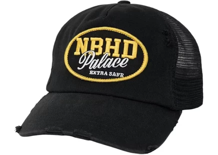 Мужская кепка Palace Mesh Trucker, черный деним