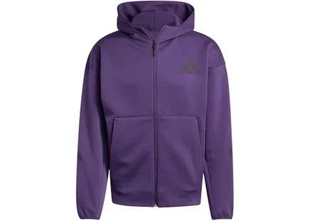 Мужская куртка Adidas Z.N.E. Full-Zip с капюшоном, сливовая