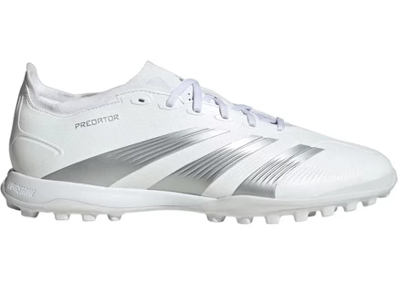 Мужские турфы Adidas Predator 24 League Low, бело-серые