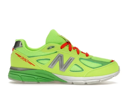 Детские кроссовки New Balance 990v4, зеленые/красные