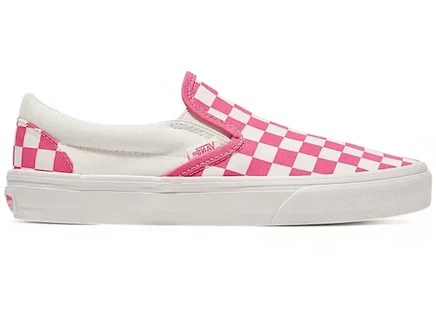 Мужские слипоны Vans Slip-On Checkerboard, розово-белые