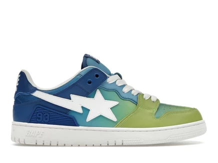 Мужские кроссовки bape sk8 sta, синий градиент