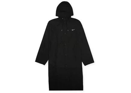 Мужская парка Nike Swoosh Woven оверсайз, черно-белая