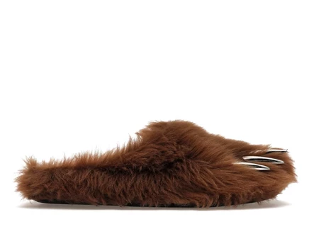 Мужские мюли Bravest Studios Bear Claw, коричневые, с серебристыми когтями